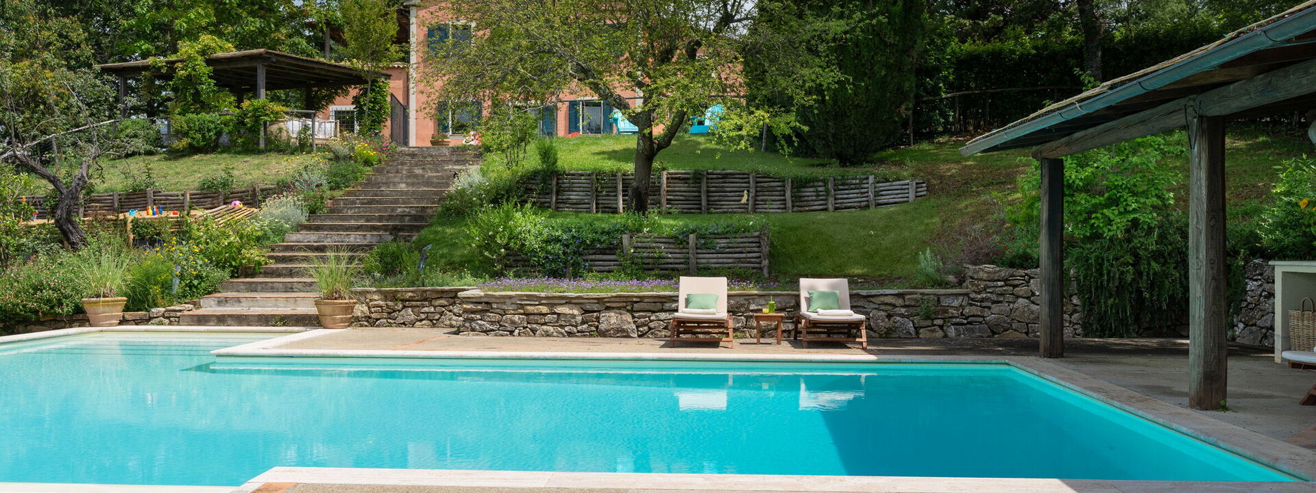 Casale Collina Verde - San Casciano Dei Bagni, Toscana: Autumn, Balcony / Terrace / Patio, Building Exterior, Garden, Outdoor, Pool, Spring, Summer