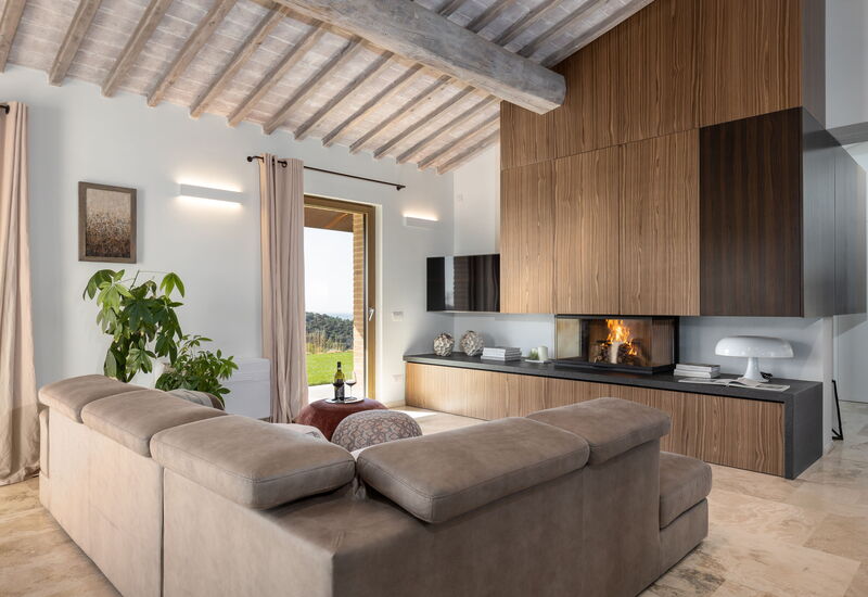 Villa Velari In Volterra With Private Pool, Ac: Automne, Hiver, Printemps, Salon