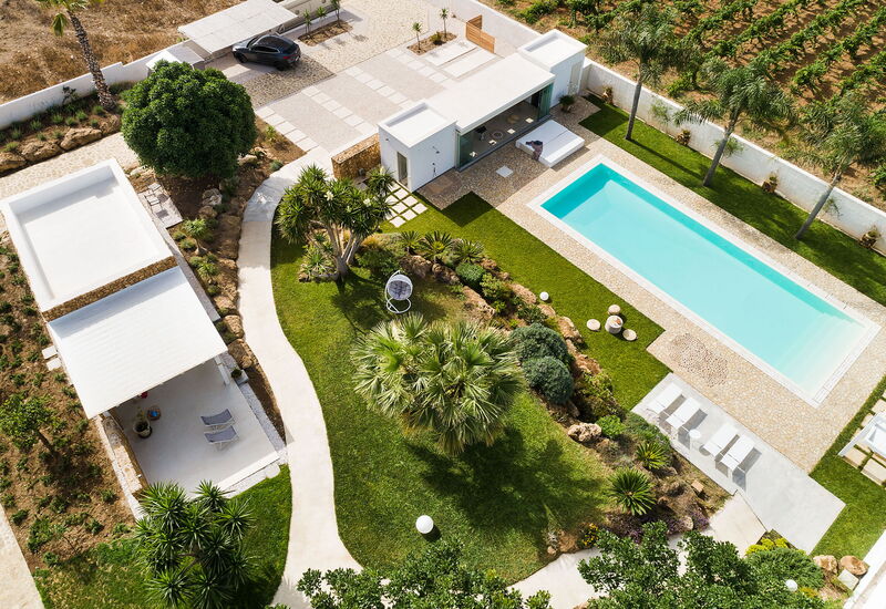 Casa Ocra - Misiliscemi, Sicilia: all'aperto, Autunno, Balcone / Terrazza / Patio, Estate, Esterni, Giardino, Piscina, Primavera