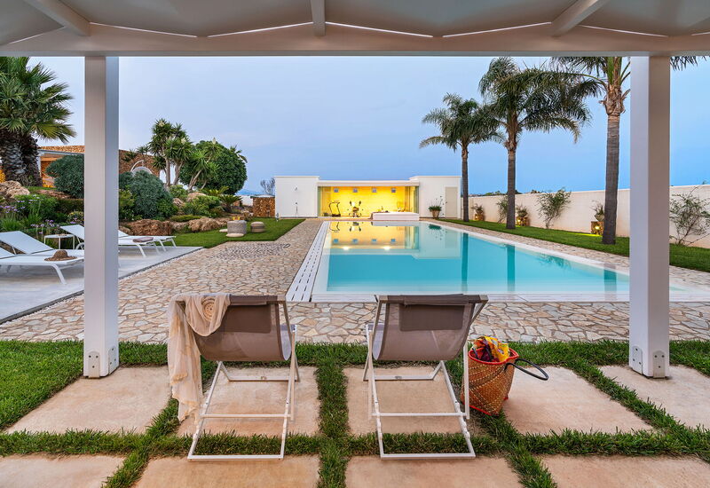 Casa Ocra - Misiliscemi, Sicilia: all'aperto, Autunno, Balcone / Terrazza / Patio, Estate, Esterni, Giardino, Piscina, Primavera