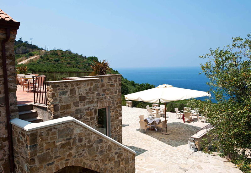 Pietramare - Castellabate, Campania: Ansichten, Außen, Balkon / Terrasse / Patio, Draussen, Frühling, Herbst, Sommer