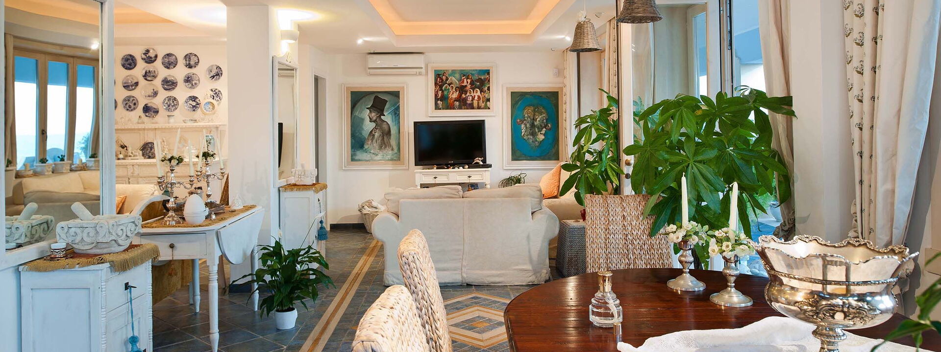 Villa Amena - Siracusa, Sicilia: Autunno, Estate, Primavera, Sala da pranzo, Soggiorno