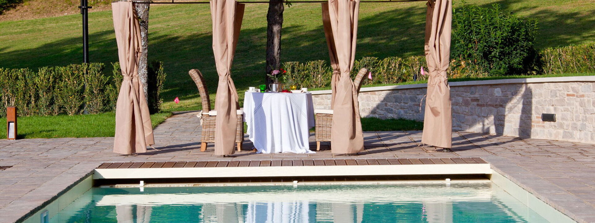 Villa Pietraverde - Gubbio, Umbria: Autumn, Balcony / Terrace / Patio, Building Exterior, Garden, Outdoor, Pool, Spring, Summer