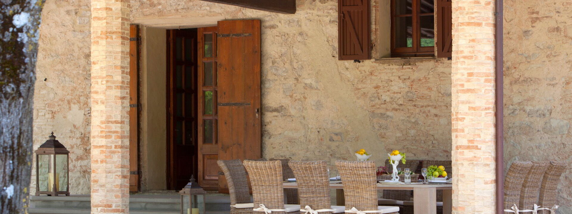 Villa Pietraverde - Gubbio, Umbria: Autumn, Balcony / Terrace / Patio, Building Exterior, Outdoor, Spring, Summer