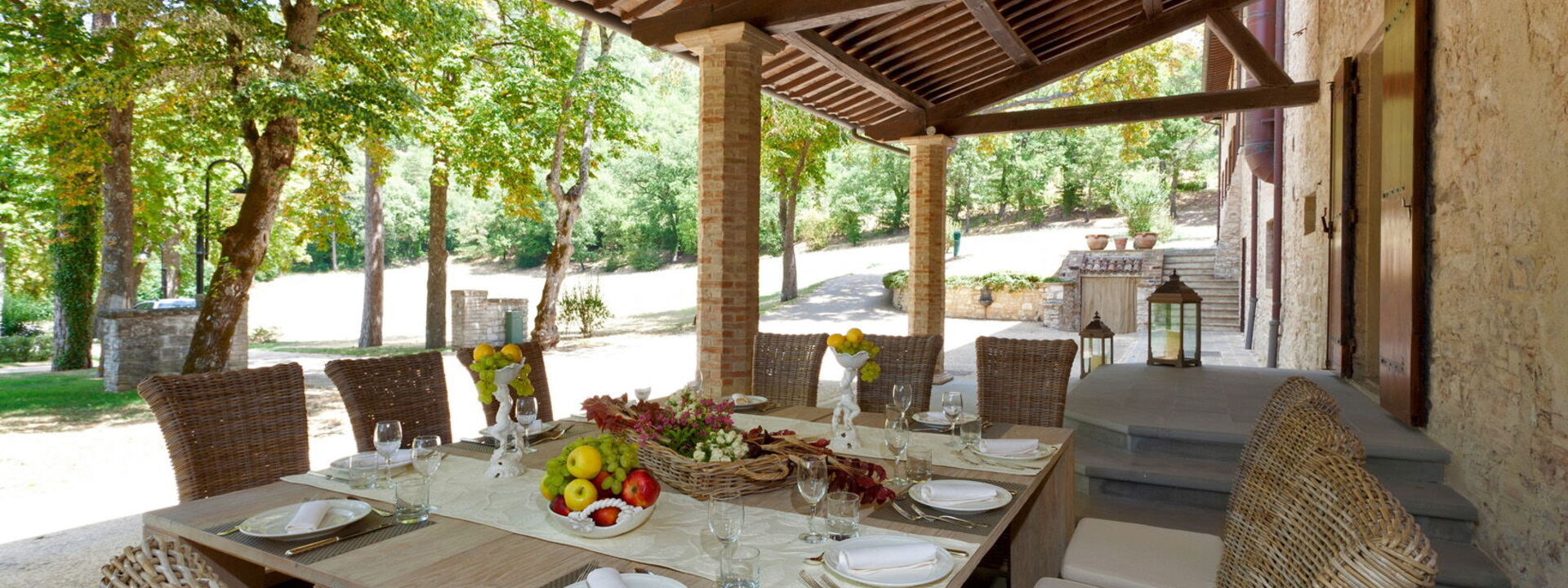 Villa Pietraverde - Gubbio, Umbria: Autumn, Balcony / Terrace / Patio, Building Exterior, Outdoor, Spring, Summer