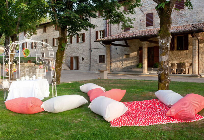 Villa Pietraverde - Gubbio, Umbria: Autumn, Balcony / Terrace / Patio, Building Exterior, Garden, Outdoor, Spring, Summer