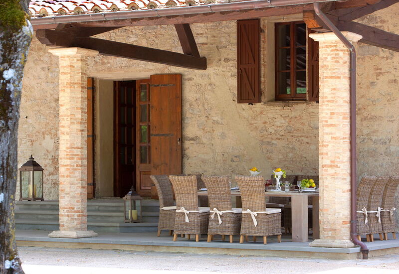 Villa Pietraverde - Gubbio, Umbria: Autumn, Balcony / Terrace / Patio, Building Exterior, Outdoor, Spring, Summer