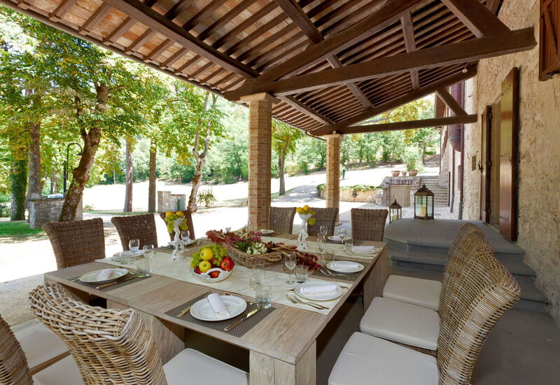 Villa Pietraverde - Gubbio, Umbria: Autumn, Balcony / Terrace / Patio, Building Exterior, Outdoor, Spring, Summer