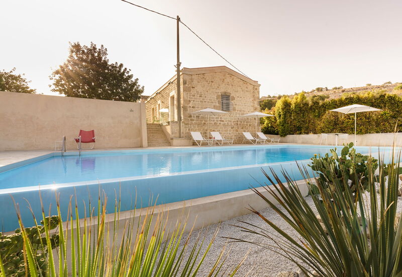 Casa Masseria - Scicli, Sicilia: Autumn, Balcony / Terrace / Patio, Building Exterior, Outdoor, Pool, Spring, Summer