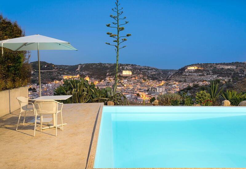 Casa Masseria - Scicli, Sicilia: Autumn, Balcony / Terrace / Patio, Building Exterior, Outdoor, Pool, Scenic View, Spring, Summer