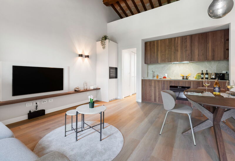 Correggiolo Spereto Apartment With Pool, Montaione: Automne, Cuisine, Été, Printemps, Salon