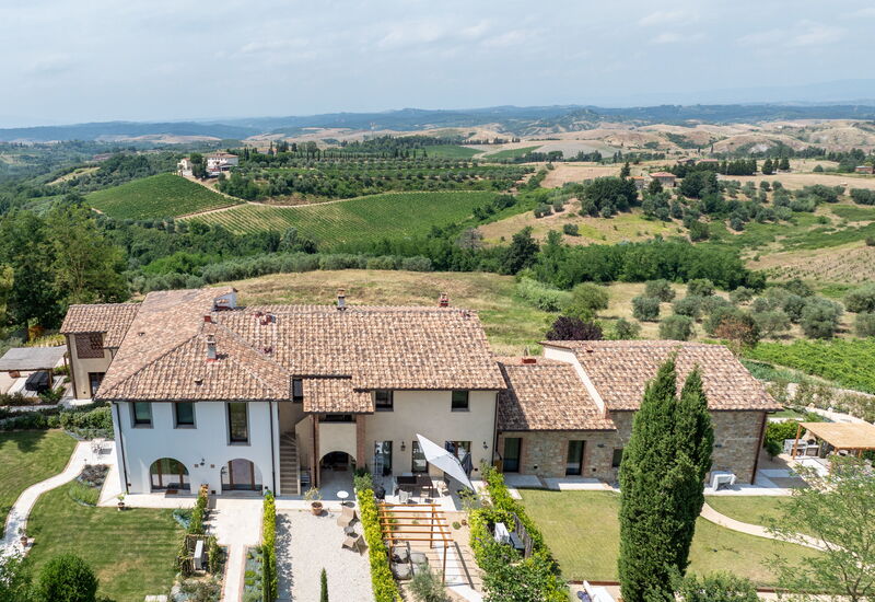 Correggiolo Spereto Apartment With Pool, Montaione: Automne, Entrée principale, Été, Printemps